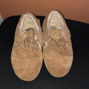 Worn ugg moccasins